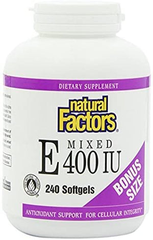 Natural Factors Mixed E, 400 IU, 240 Softgels