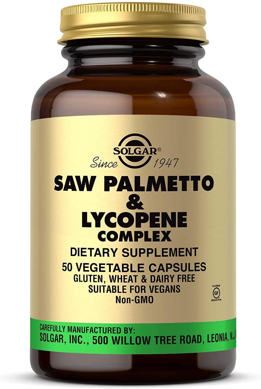 Solgar Saw Palmetto &amp; Lycopene Complex, 50 Vegetable Capsules