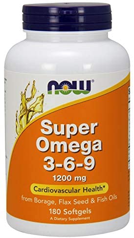 NOW Super Omega 3-6-9, 1200 mg, 180 Softgels