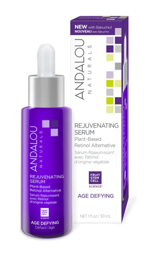 Andalou Naturals Rejuvenating Serum with Plant Based Retinol, 1 Oz