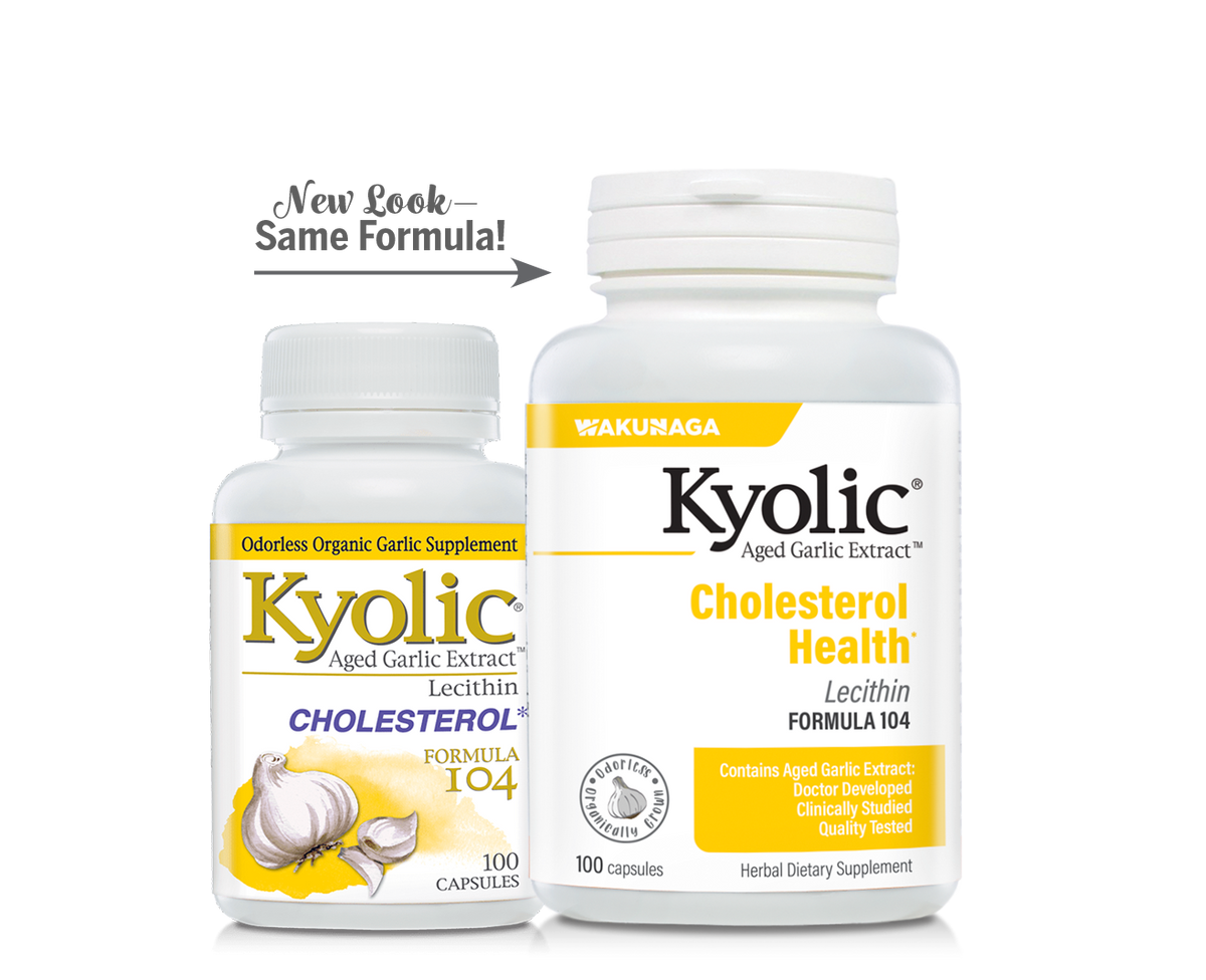 Kyolic Aged Garlic Extract™ Cholesterol Formula 104, 100 Capsules
