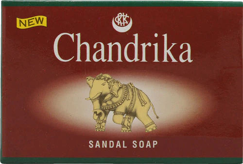 Chandrika Sandal Soap | Organic Bar with Vegetable Oil | 100% Natural for Men and Women | Vegan for All Skin Types | Handmade | Herbal Body Bars - 2.64 Oz