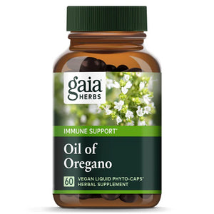 Gaia Herbs Oil of Oregano - Immune and Antioxidant Support Supplement to Help Sustain Overall Well-Being - with Oregano Oil, Carvacrol, and Thymol - 60 Vegan Liquid Phyto-Capsules