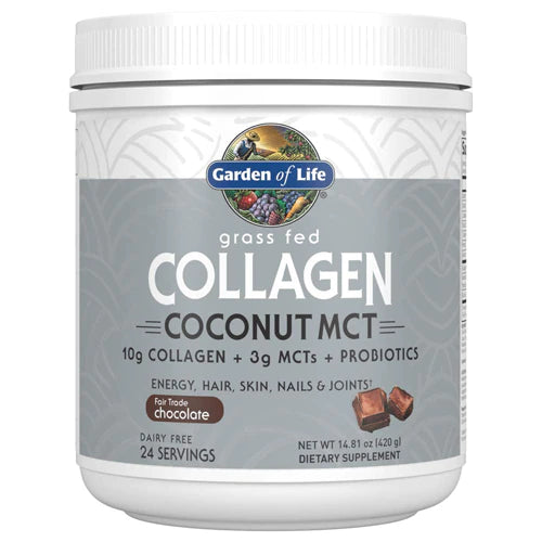 Garden of Life Collagen Coconut MCT Chocolate, 14.81 oz