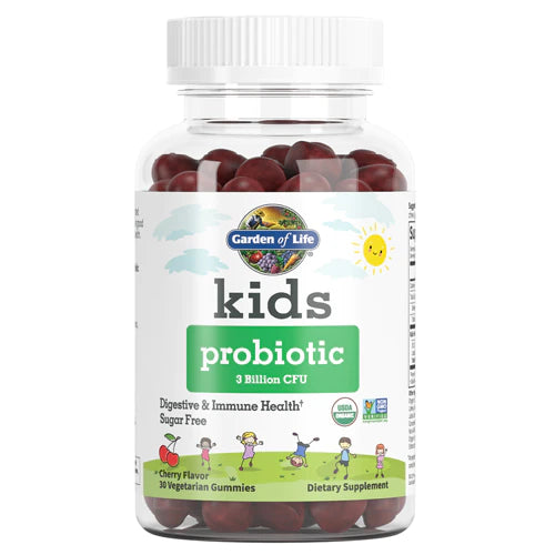 Garden of Life Kids Probiotic Gummy Cherry, 3 billion CFU, 30 Vegetarian Gummies