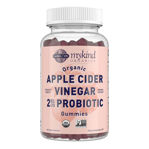 Garden of Life Apple Cider Vinegar Probiotic Gummies USDA Organic ACV Gummy Vitamins, 2 Billion CFUs, Whole Food Vitamin B12-60 Vegan, Non-GMO Gummies for Digestion &amp; Immunity