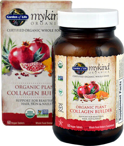Garden of Life mykind Organics Plant Collagen Builder, 60 Vegan Tablets
