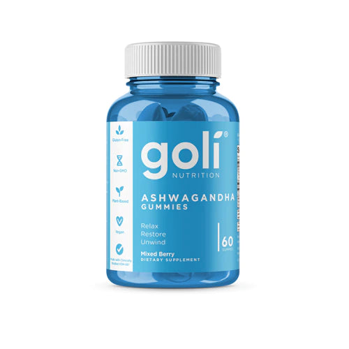 Goli Nutrition Ashwagandha Gummies Mixed Berry, 60 Gummies
