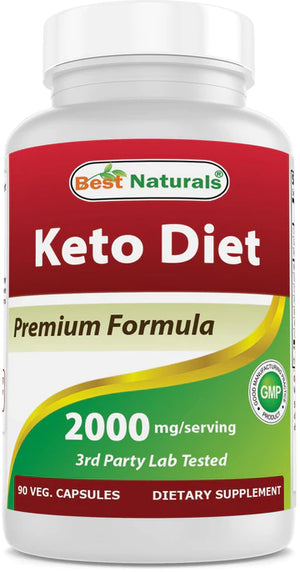 Best Naturals Keto Diet 2000 mg 90 Vegetarian Capsules