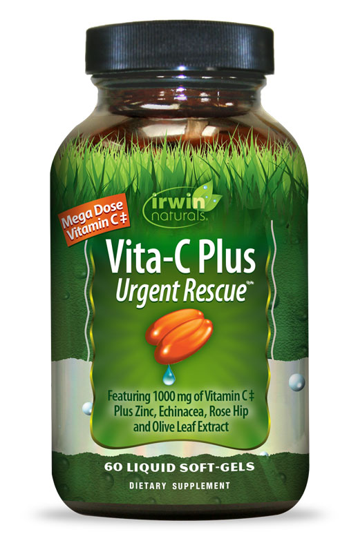 Irwin Naturals Vita-C Plus Urgent Rescue®, 60 Liquid Softgels