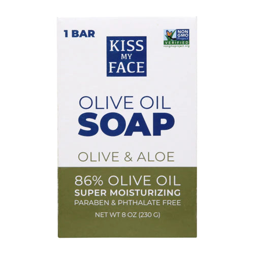 Kiss My Face Olive Oil Soap Bar, 8 oz