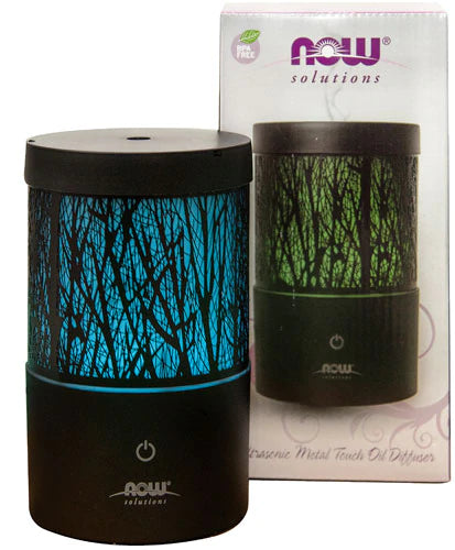 NOW Foods Now® Solutions Ultrasonic Metal Touch Oil Diffuser, 1 Diffuser