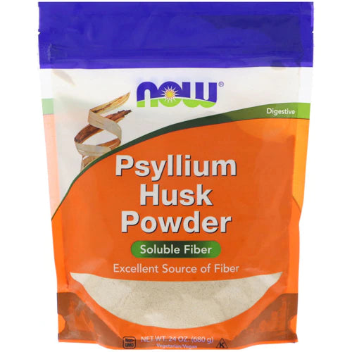NOW Foods Supplements, Psyllium Husk Powder, Non-GMO Project Verified, Soluble Fiber, 24-Ounce