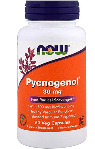 NOW Foods Pycnogenol®, 30 mg, 60 Veg Capsules