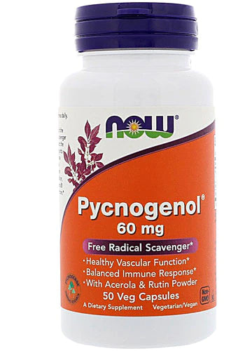 NOW Foods Pycnogenol®, 60 mg, 50 Veg Capsules