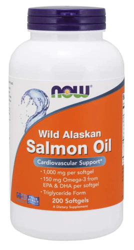 NOW Foods Wild Alaskan Salmon Oil, 200 Softgels