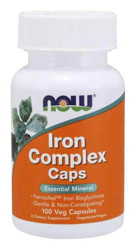 NOW Iron Complex Caps, 100 Vegg Capsules