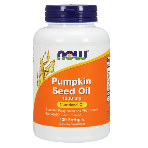 NOW Pumpkin Seed Oil, 1000 mg, 100 Softgels