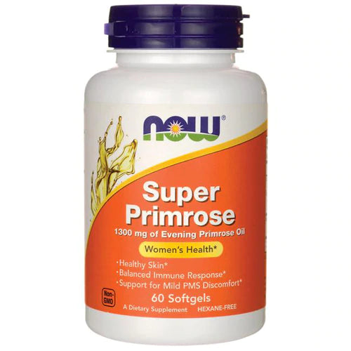NOW Super Primrose, 1300 mg, 60 Softgels