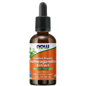 NOW Supplements, Ashwagandha Liquid Extract, Organic, Immune System Support, 2 Fluid Ounces