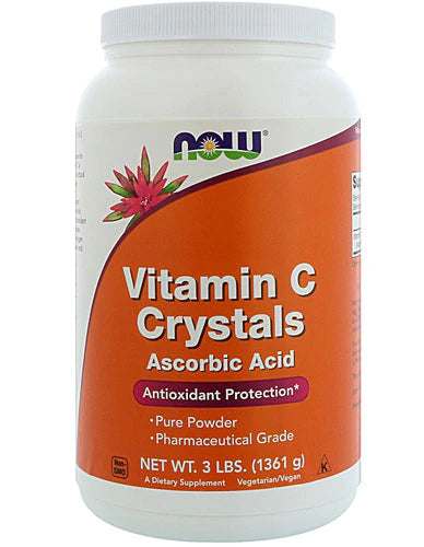 NOW Vitamin C Crystals, 3 lbs