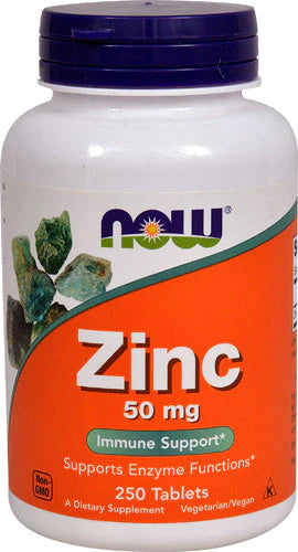 NOW Zinc, 50 mg, 250 Tablets