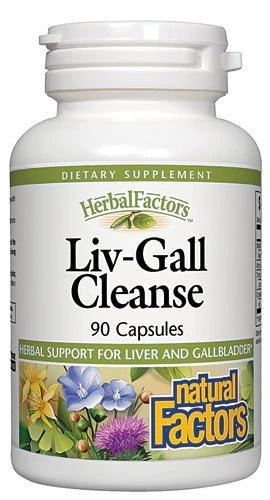 HerbalFactors by Natural Factors, Liv-Gall Cleanse, Supports Liver and Gallbladder Health, 90 capsules