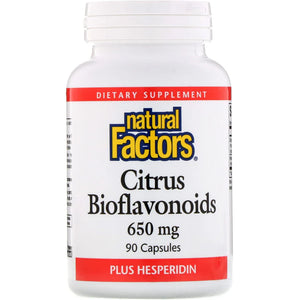 Natural Factors - Citrus Bioflavonoids 650mg, Support for The Body's Use of Vitamin C, 90 Capsules