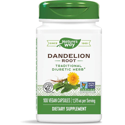 Nature&#39;s Way Dandelion Root, 1575 mg, 100 Vegan Capsules