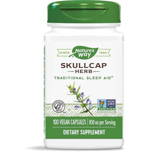 Nature&#39;s Way Scullcap Herb, 425 mg, 100 Vegan Capsules