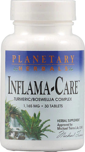 Planetary Herbals Inflama-Care 1165 mg Turmeric, Boswellia Complex - 30 Tablets