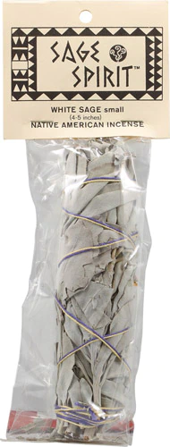 Sage Spirit Small Native American 5 Inch Incense White Sage, 1 Package