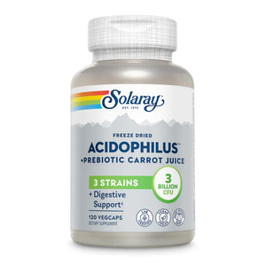 Solaray, Acidophilus + Carrot Juice 3bil, 120 VegCaps