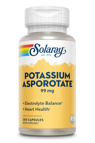 Solaray Potassium Asporotate Supplement, 99 mg | 200 Count