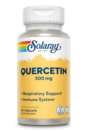 SOLARAY Quercetin 500 mg, Supports Sinus, Respiratory, Immune Function & Normal, Healthy Uric Acid Levels, 90 VegCaps