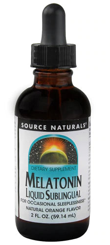 Source Naturals Melatonin Sublingual Liquid Natural Orange, 4 fl oz