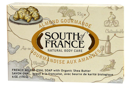South of France French Milled Oval Soap Almond Gourmande, 6 oz