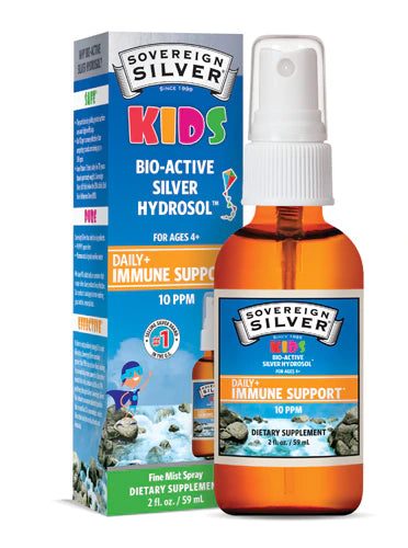 Sovereign Silver Bio-Active Silver Hydrosol™ For Kids Daily Immune Support Fine Mist Spray, 10 ppm, 2 fl oz