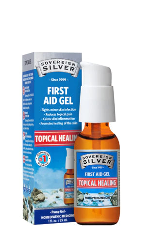 Sovereign Silver First Aid Gel – Topical Healing Homeopathic Medicine, 1 oz