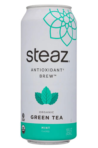 Steaz Green Tea Soda Antioxidant Brew™ Organic Green Tea Mint, 16 fl oz