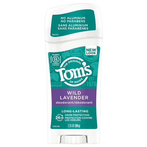 Tom&#39;s of Maine Natural Long Lasting Deodorant Aluminum-Free Wild Lavender, 2.25 oz