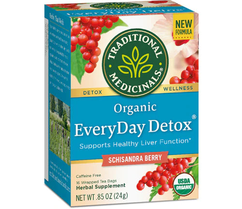 Traditional Medicinals Everyday Detox® Herbal Tea Schisandra Berry, 16 Tea Bags