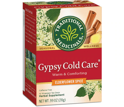 Traditional Medicinals Tea, Organic Herbal Cold Care, Providing Soothing Comfort, 16 Tea Bags