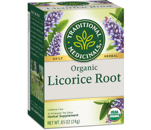 Traditional Medicinals Herbal Tea Organic Licorice Root, 16 Tea Bags