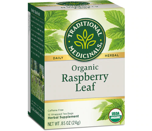 Traditional Medicinals Organic Raspberry Leaf Herbal Tea, Eases Menstrual Cramps &amp; Supports Healthy Pregnancy