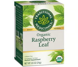 Traditional Medicinals Organic Raspberry Leaf Herbal Tea, Eases Menstrual Cramps & Supports Healthy Pregnancy