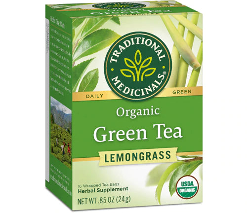 Traditional Medicinals Tea, Organic Green Tea Lemongrass, 16 Tea Bags
