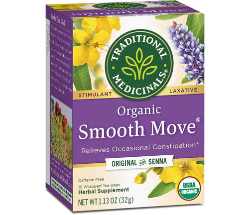 Traditional Medicinals Smooth Move, Helps Relieve Constipation Overnight, 16 Teabags