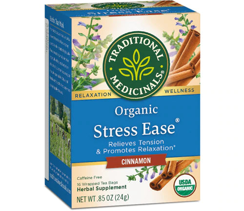 Traditional Medicinals Tea Cinnamon Stress Ease Organic, 16 ct
