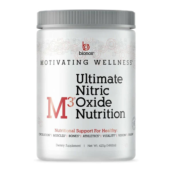 Products Bionox M3 Nitric Oxide Supplement Extra Strength Extended Release Formula, All Day Boost, Natural Citrus Flavor, Heart, Brain, Circulation, Doctor Made US Made, Arginine AKG, Citrulline &amp; More 30 Days